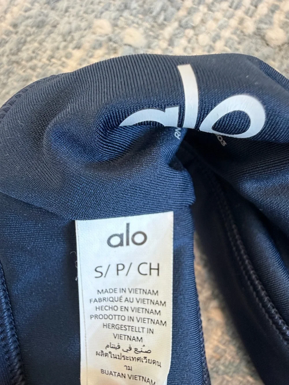 ALO Yoga Navy Intrique Airlift Sports Bra